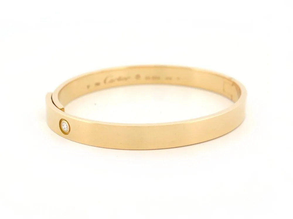 CARTIER - Bracelet Jonc Love Anniversary Or Jaune Diamant sold by 58 Facettes product image thumbnail 3