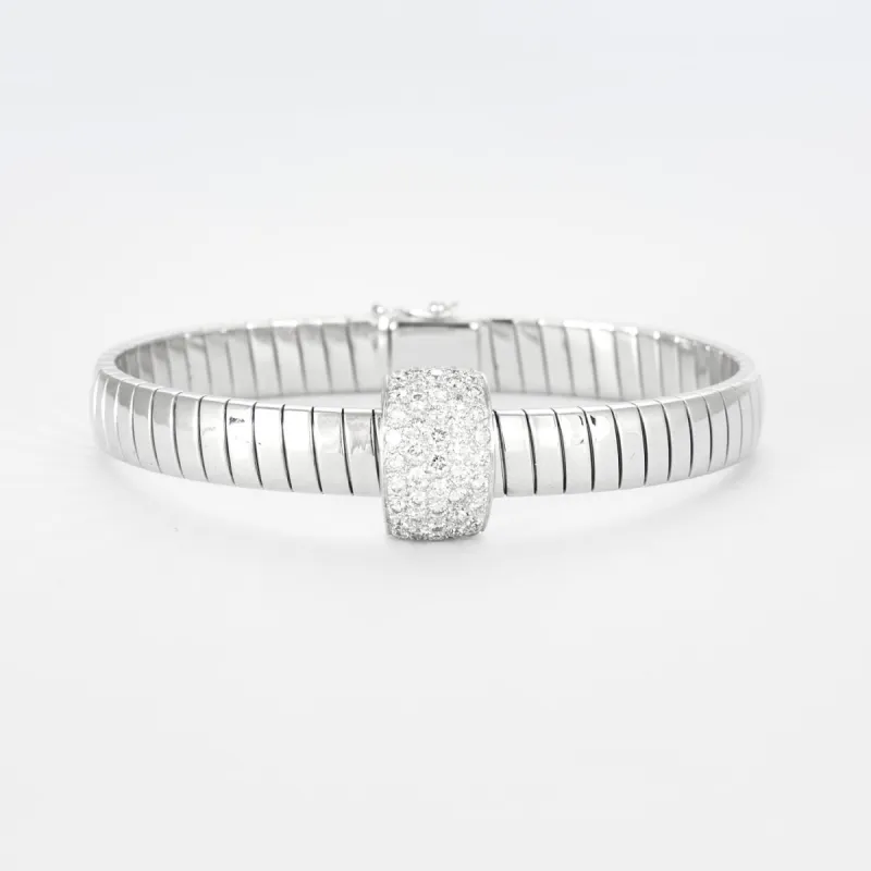 Bracelet or blanc diamants sold by 58 Facettes