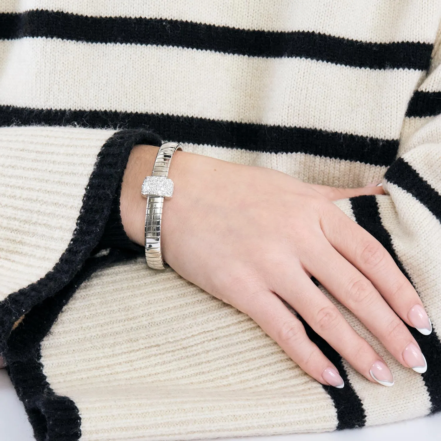 Bracelet or blanc diamants sold by 58 Facettes product image thumbnail 2