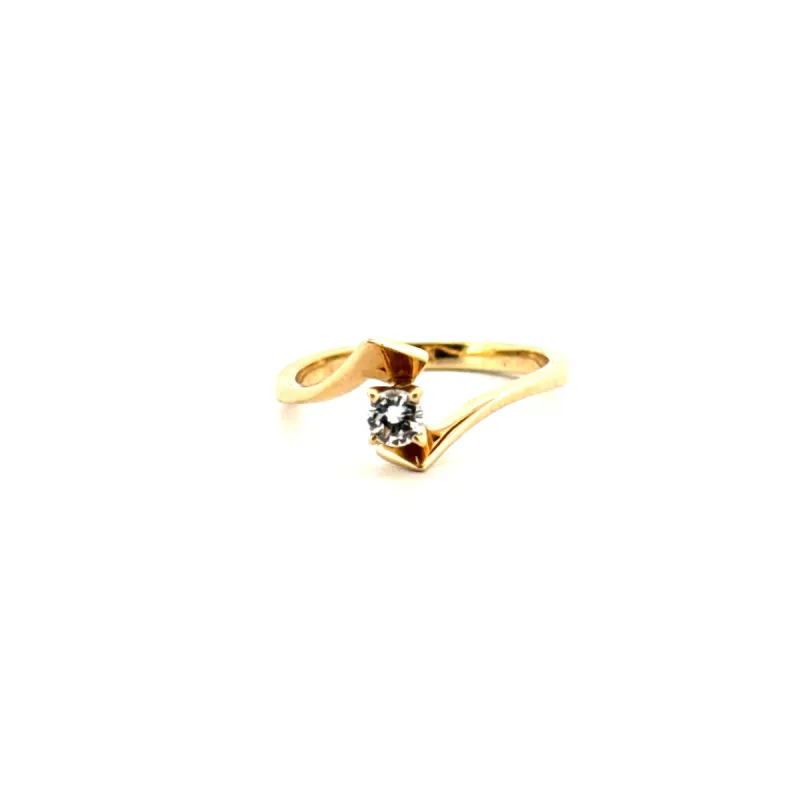 Solitaire or jaune Diamant sold by 58 Facettes