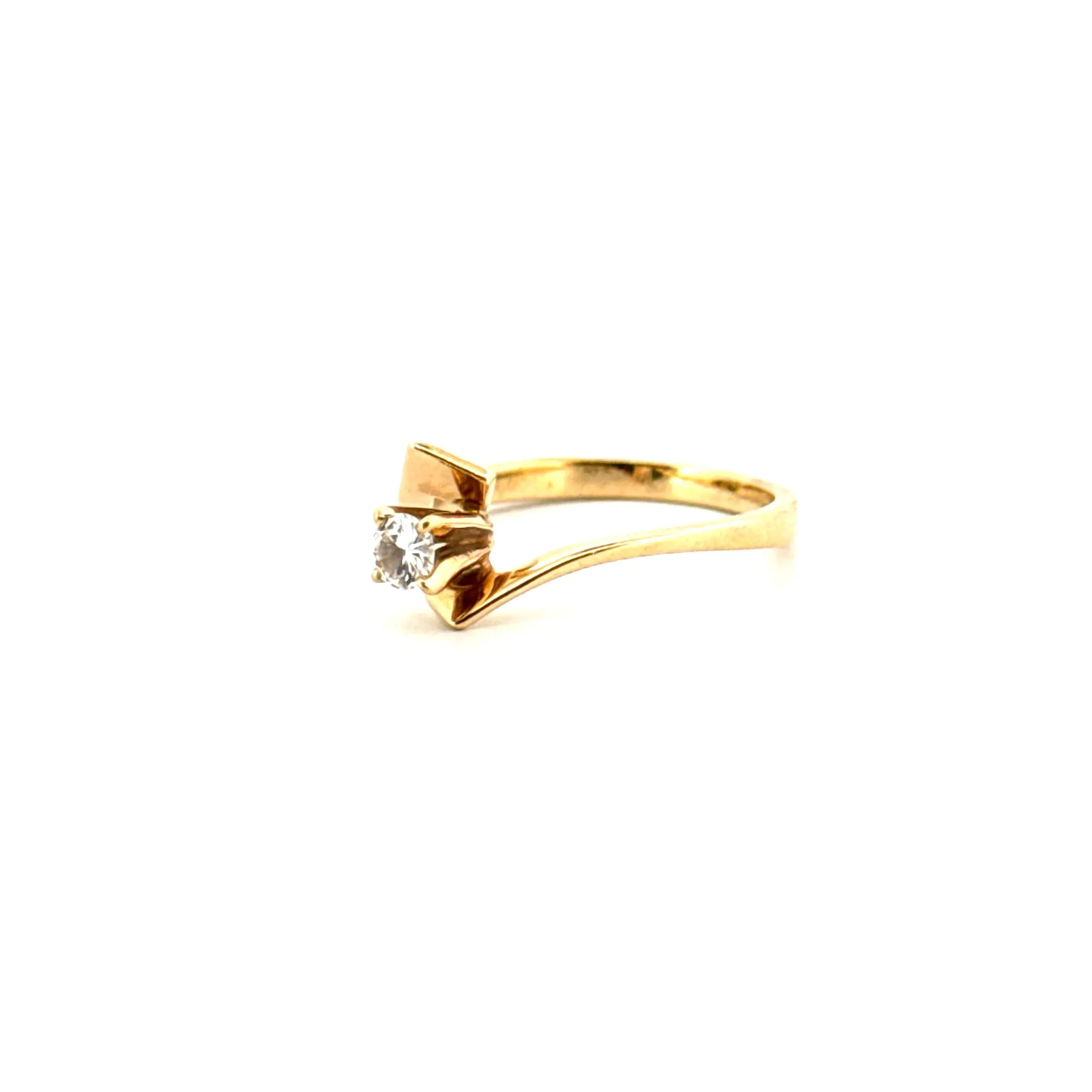 Solitaire or jaune Diamant sold by 58 Facettes product image thumbnail 3