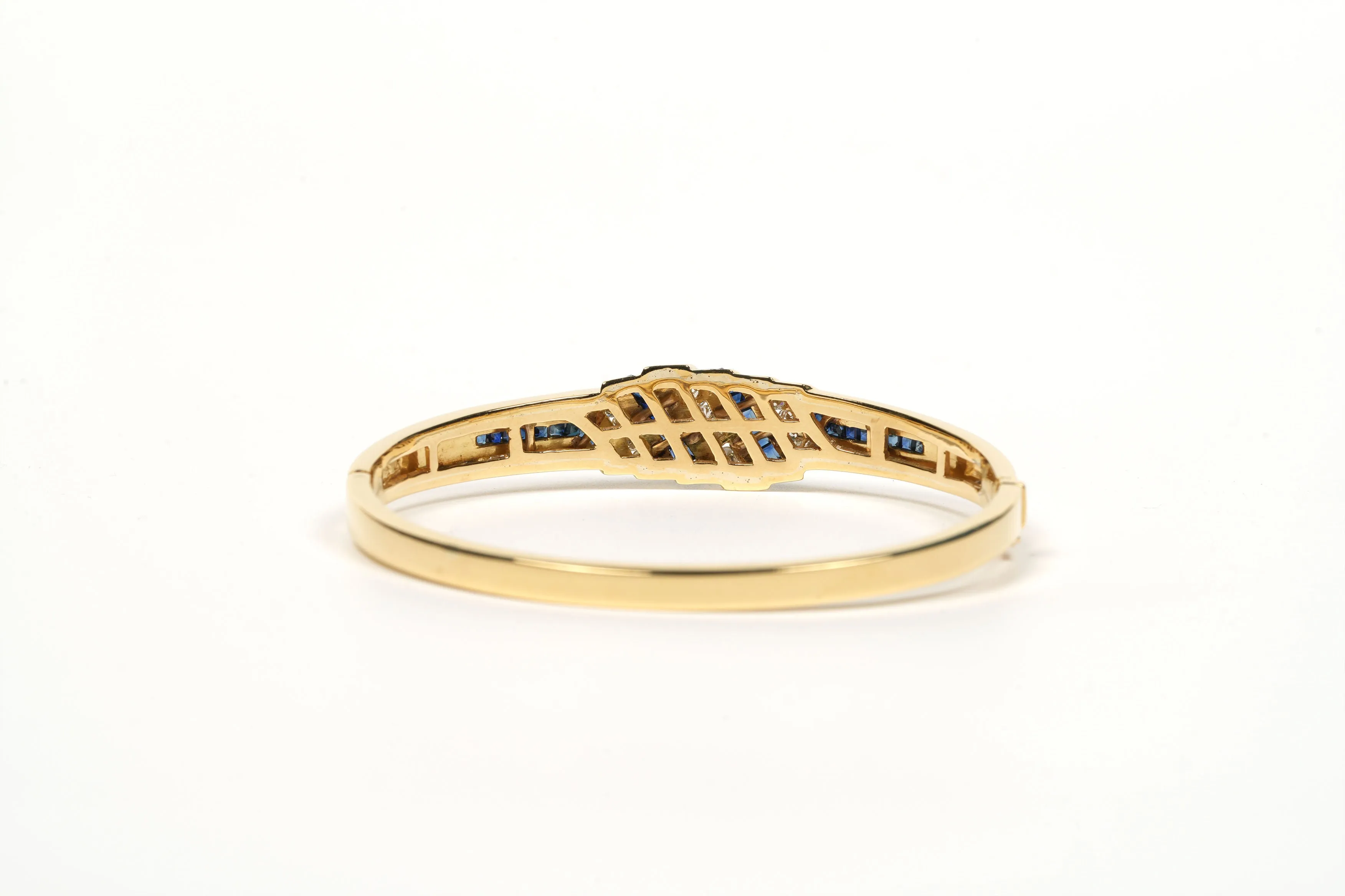 Bracelet contemporain or jaune, saphirs, diamants sold by 58 Facettes product image thumbnail 3