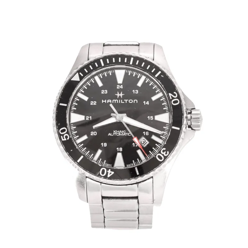 HAMILTON - Khaki NAVY - Montre d'homme acier made by 58 Facettes