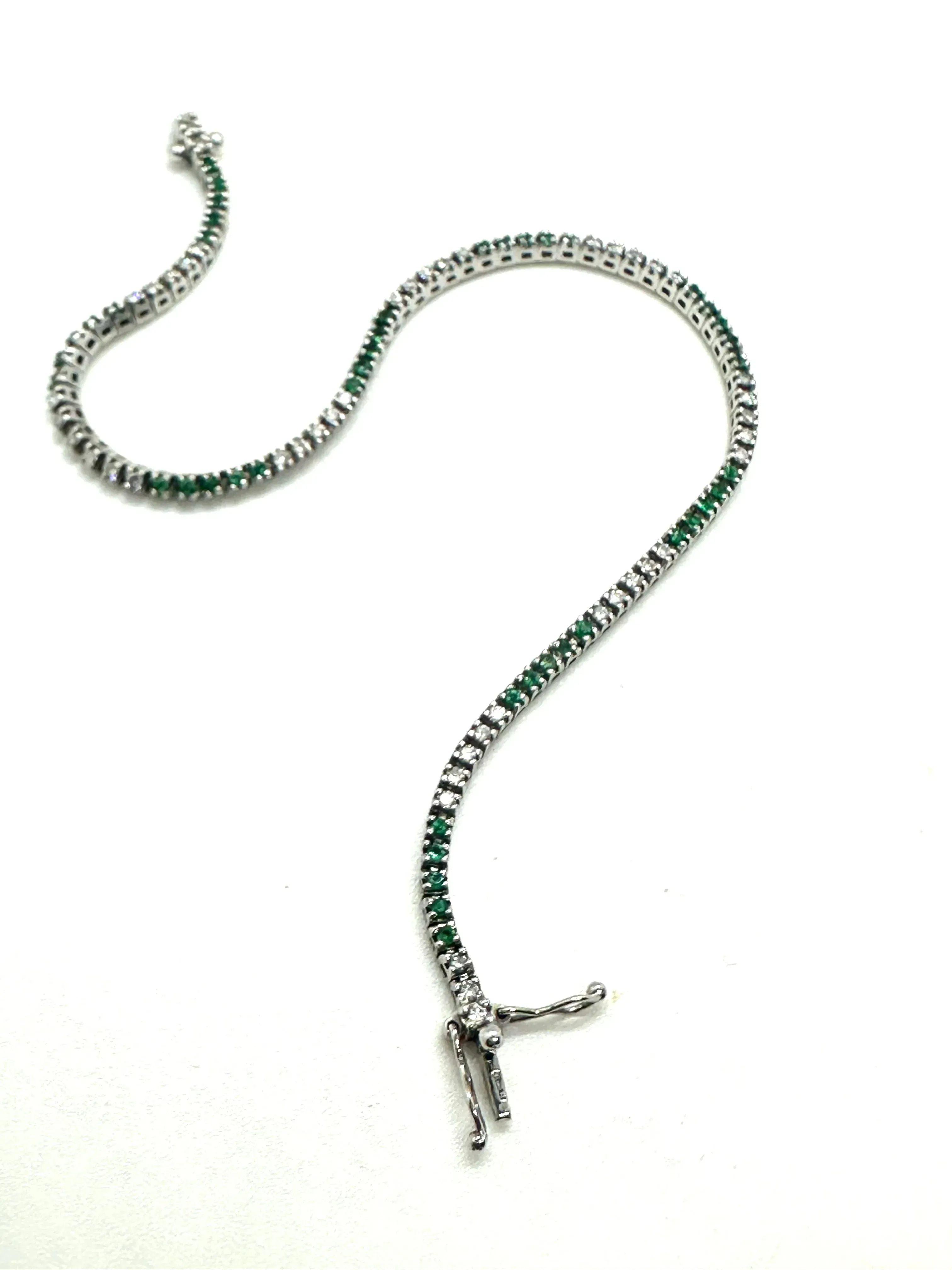 Diamants de tennis et tsavorites sold by 58 Facettes product image thumbnail 2