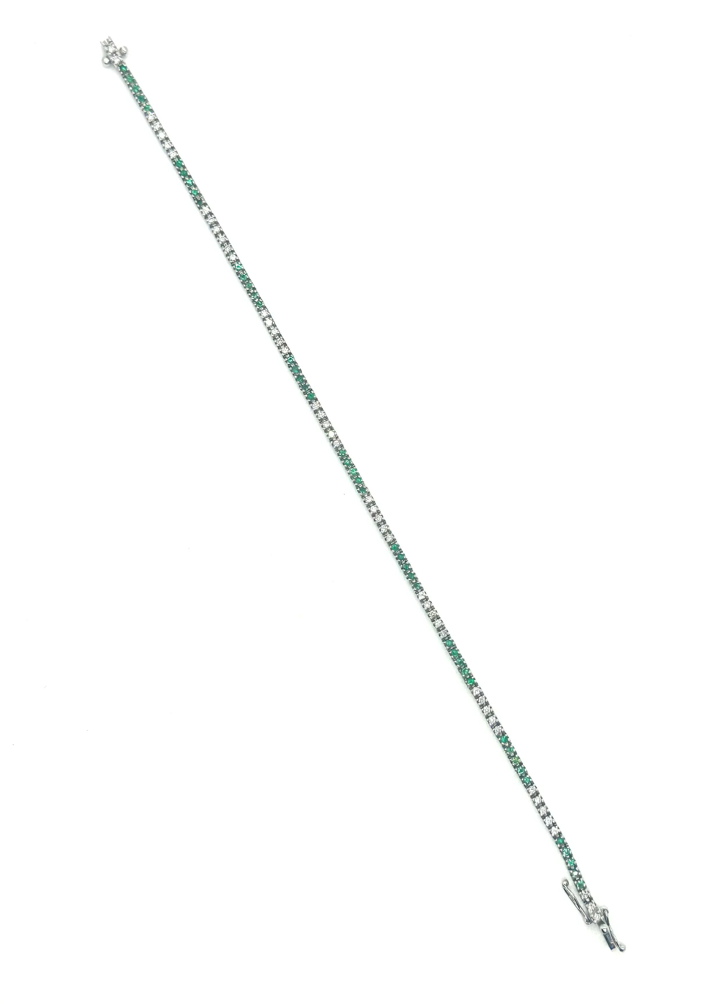 Diamants de tennis et tsavorites sold by 58 Facettes product image thumbnail 3