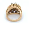 Bague or jaune et diamants sold by 58 Facettes
