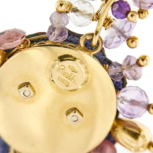 Bracelet fleurs émaillées, diamants et pierres précieuses sold by 58 Facettes product image thumbnail 4