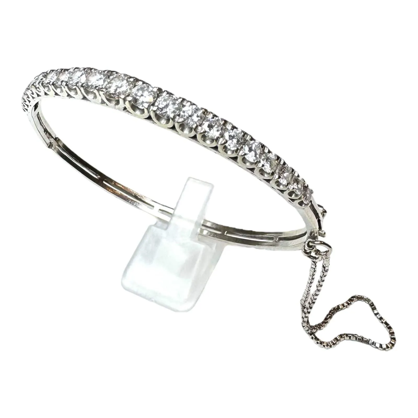 Bracelet Tennis Or Blanc Diamants 2.5ct sold by 58 Facettes product image thumbnail 5