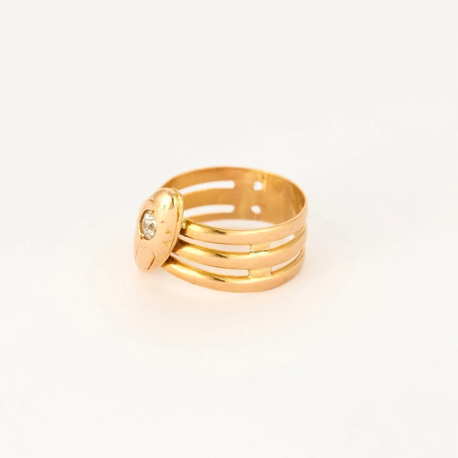 Bague Serpent en or jaune et diamant sold by 58 Facettes product image thumbnail 3