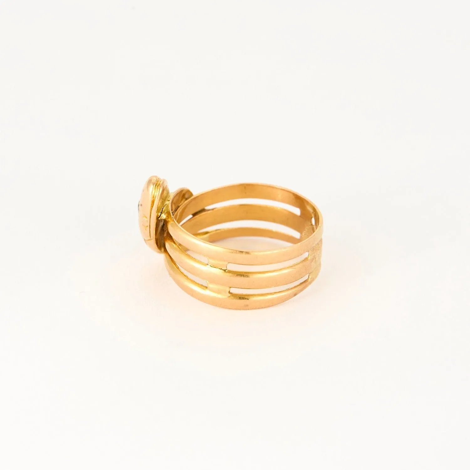 Bague Serpent en or jaune et diamant sold by 58 Facettes product image thumbnail 4