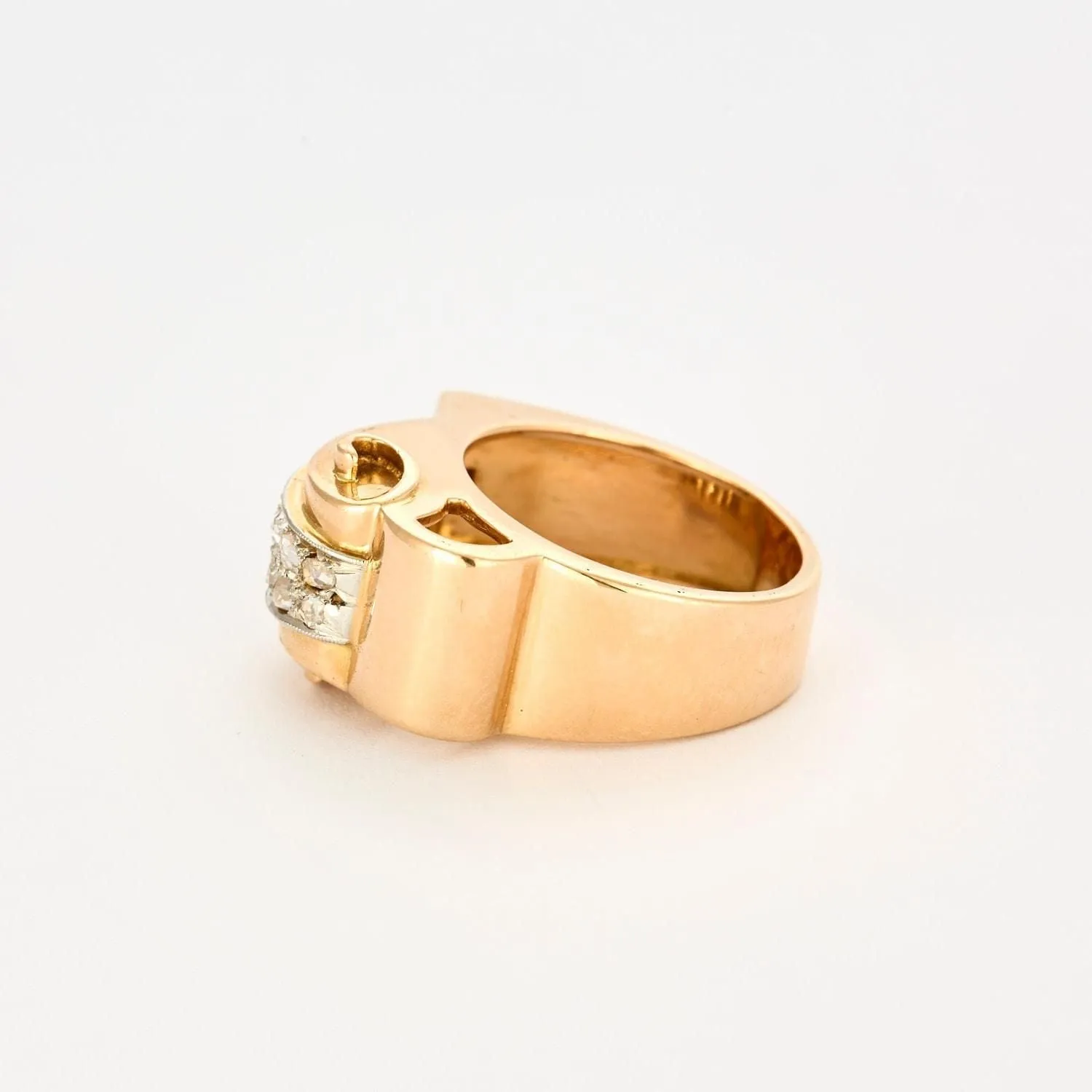 Bague Tank or jaune, diamants, rubis sold by 58 Facettes product image thumbnail 4