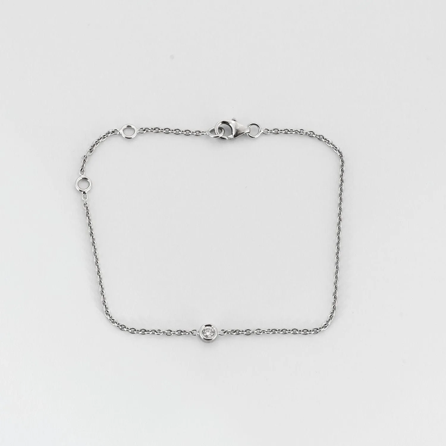 Bracelet or blanc 1 diamant sold by 58 Facettes product image thumbnail 4