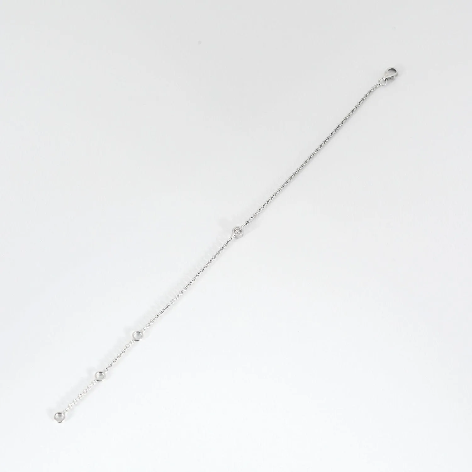 Bracelet or blanc 1 diamant sold by 58 Facettes product image thumbnail 3