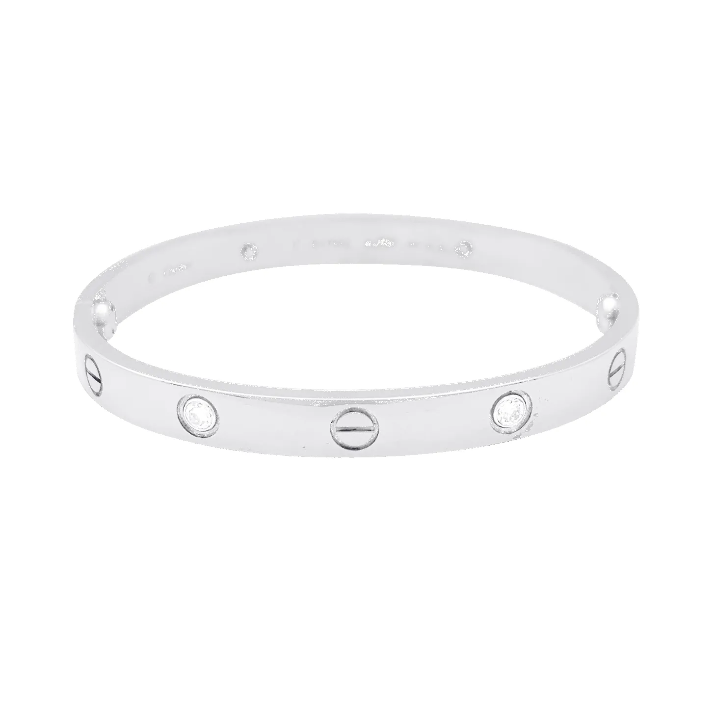 Bracelet Cartier, "Love", or blanc et diamants. sold by 58 Facettes