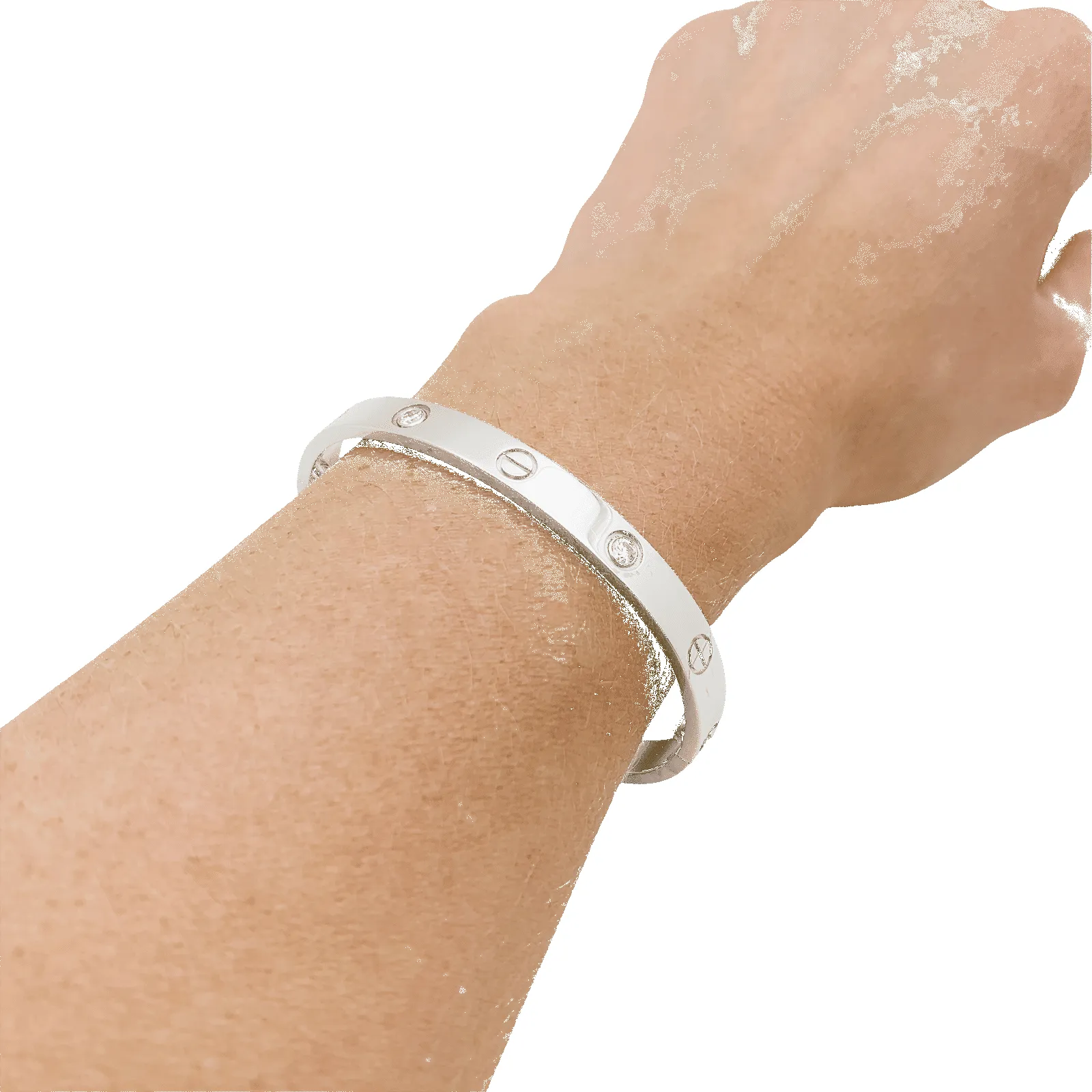 Bracelet Cartier, "Love", or blanc et diamants. sold by 58 Facettes product image thumbnail 5