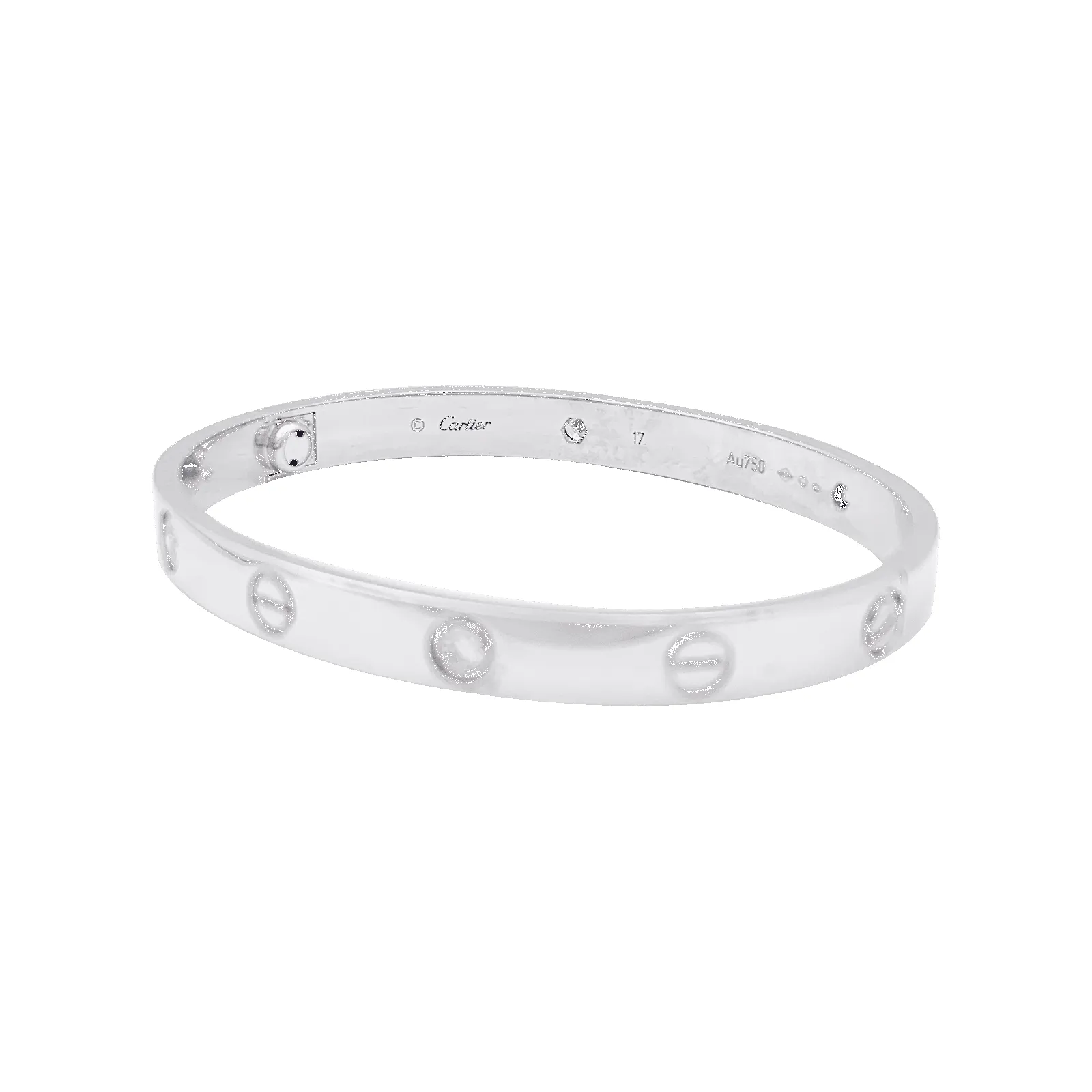 Bracelet Cartier, "Love", or blanc et diamants. sold by 58 Facettes product image thumbnail 3