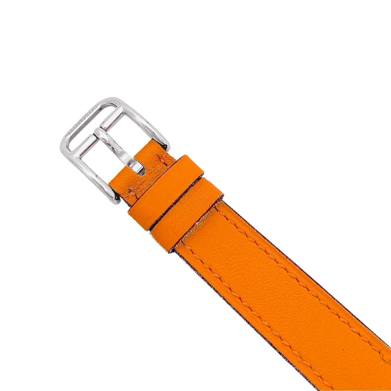 Montre Hermès, "Cape Cod", acier sur cuir. sold by 58 Facettes product image thumbnail 4
