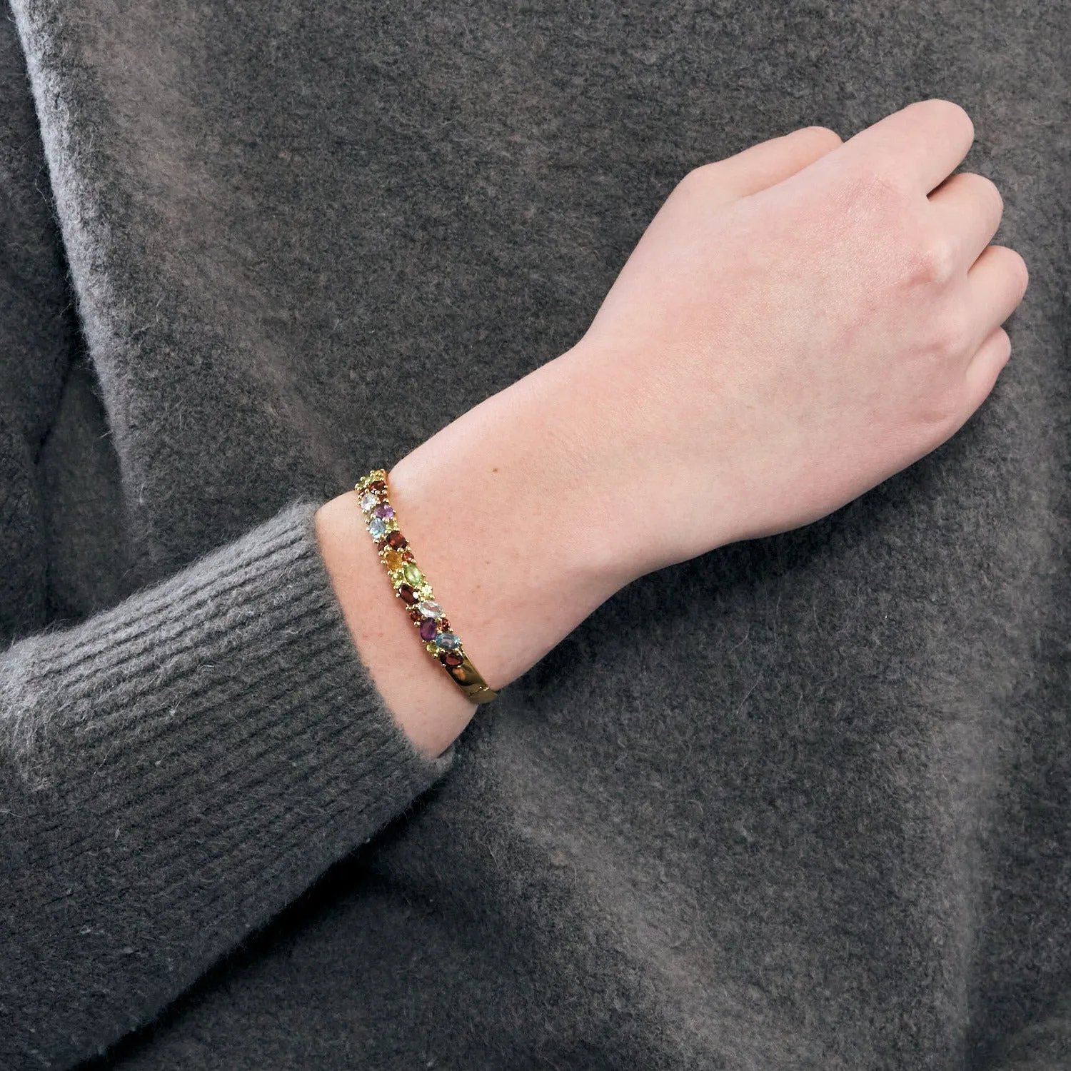 Bracelet " Tutti Frutti" en or jaune et pierres de couleurs sold by 58 Facettes product image thumbnail 2