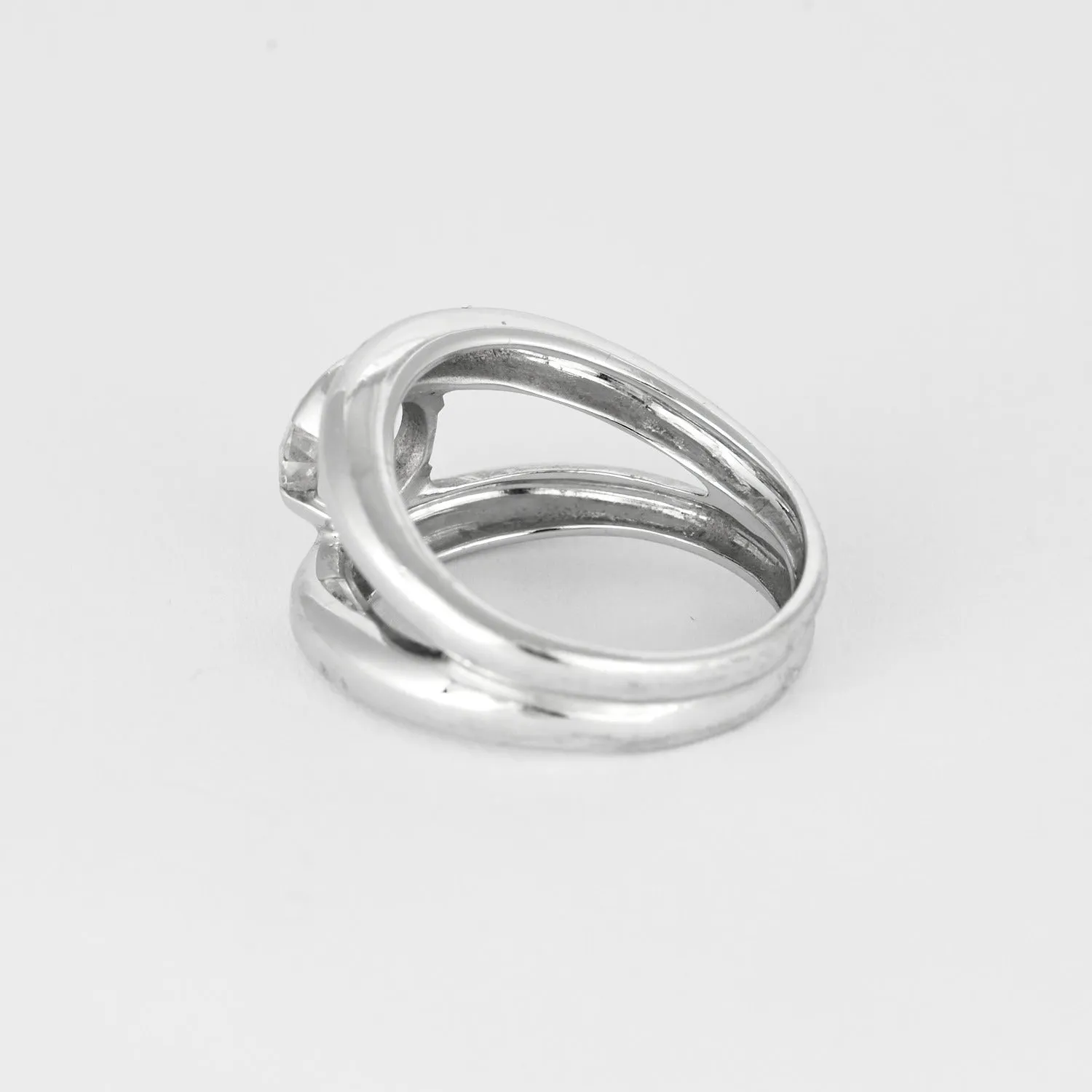 Bague type "Bandeau" en or gris et diamants sold by 58 Facettes product image thumbnail 5