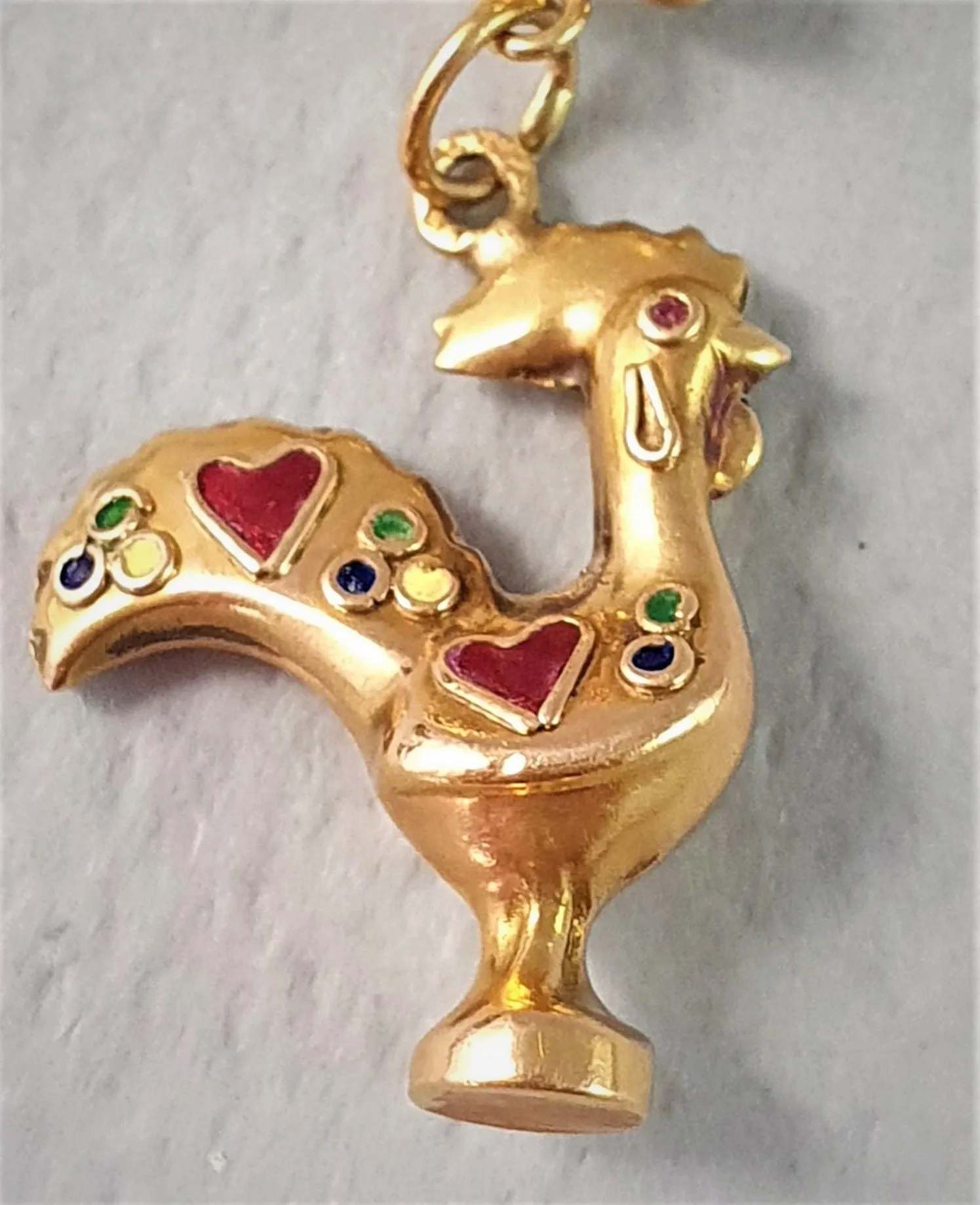 Bracelet ancien or jaune avec breloques sold by 58 Facettes product image thumbnail 5