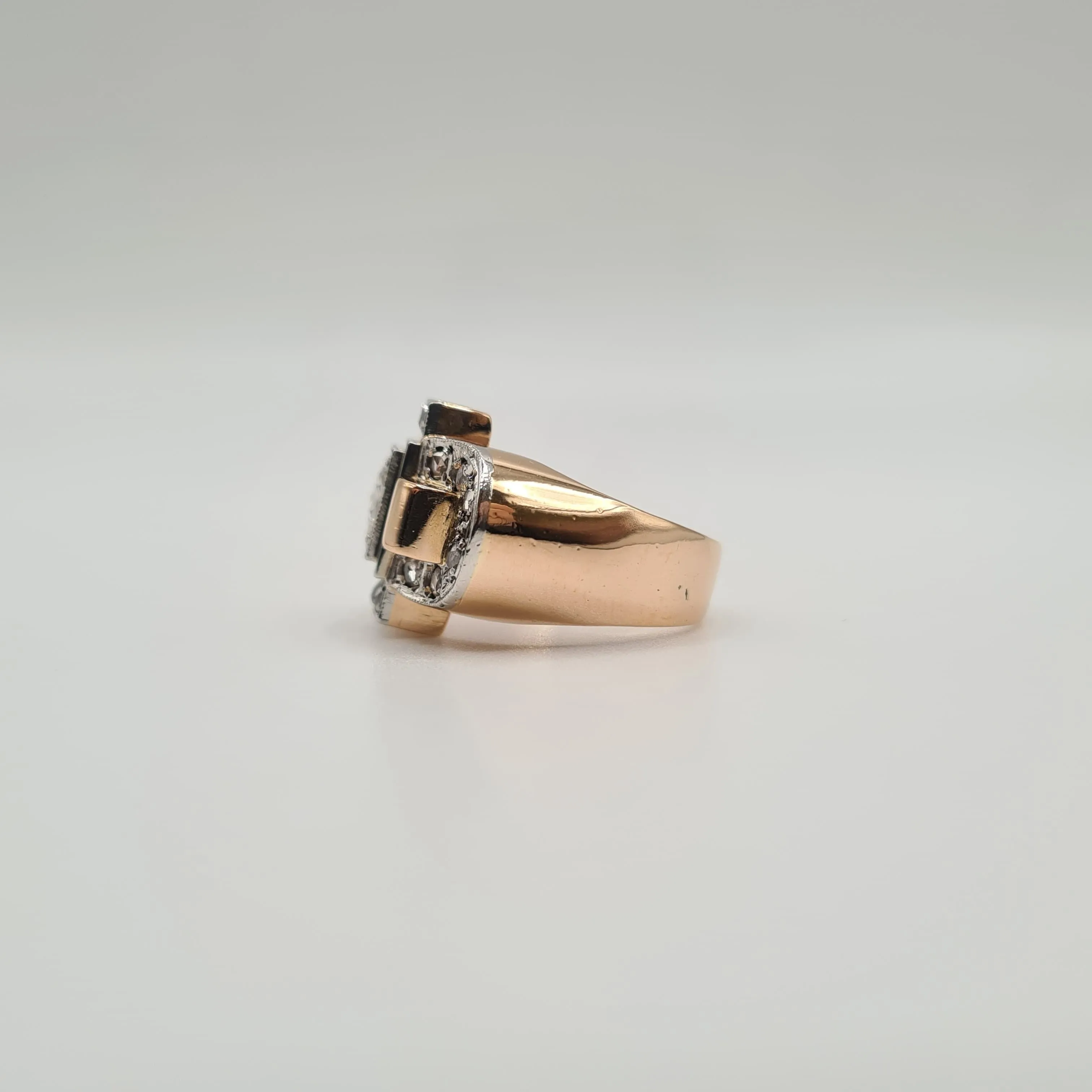 Bague vintage or rose diamants sold by 58 Facettes product image thumbnail 5