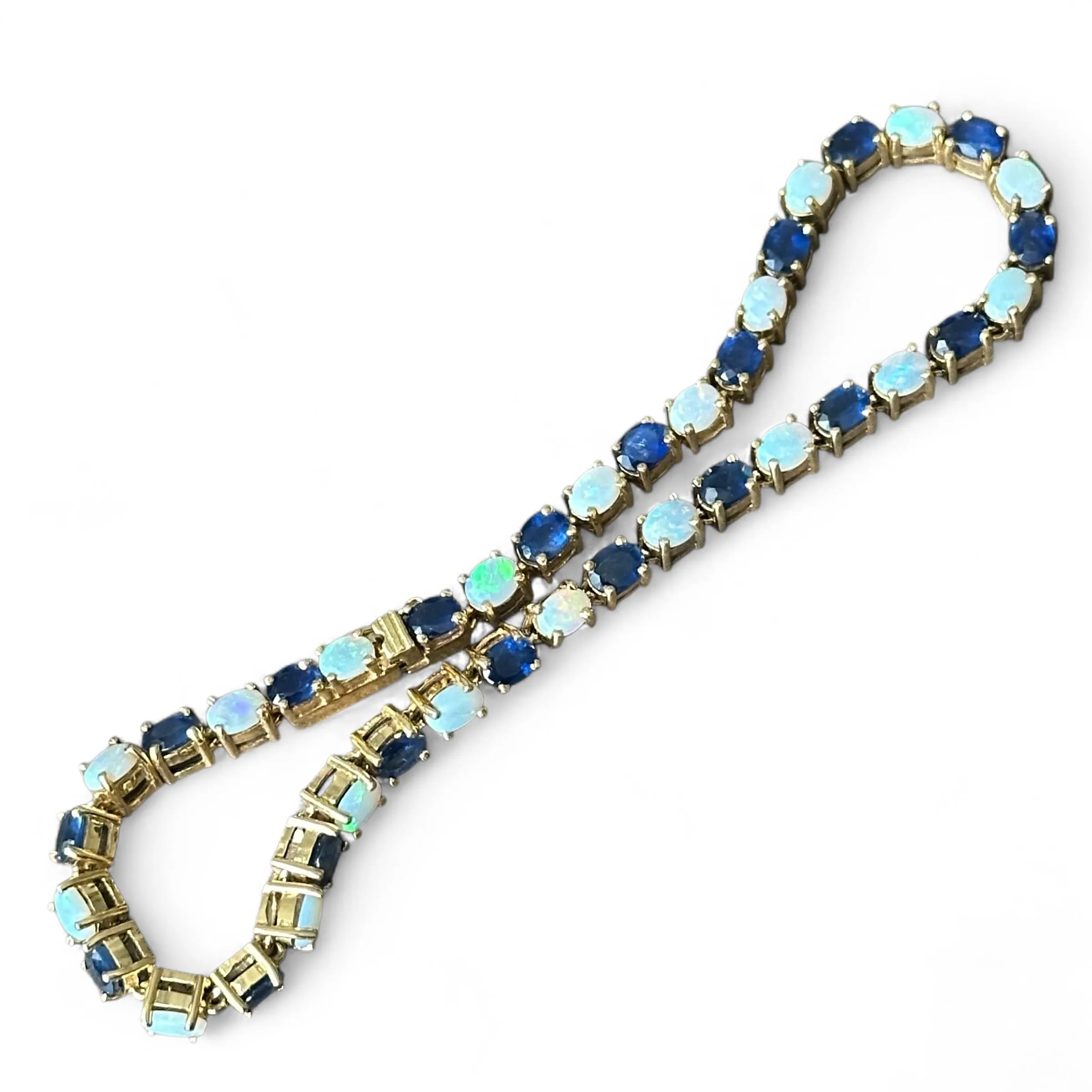 Bracelet or jaune, saphirs et opales sold by 58 Facettes product image thumbnail 4