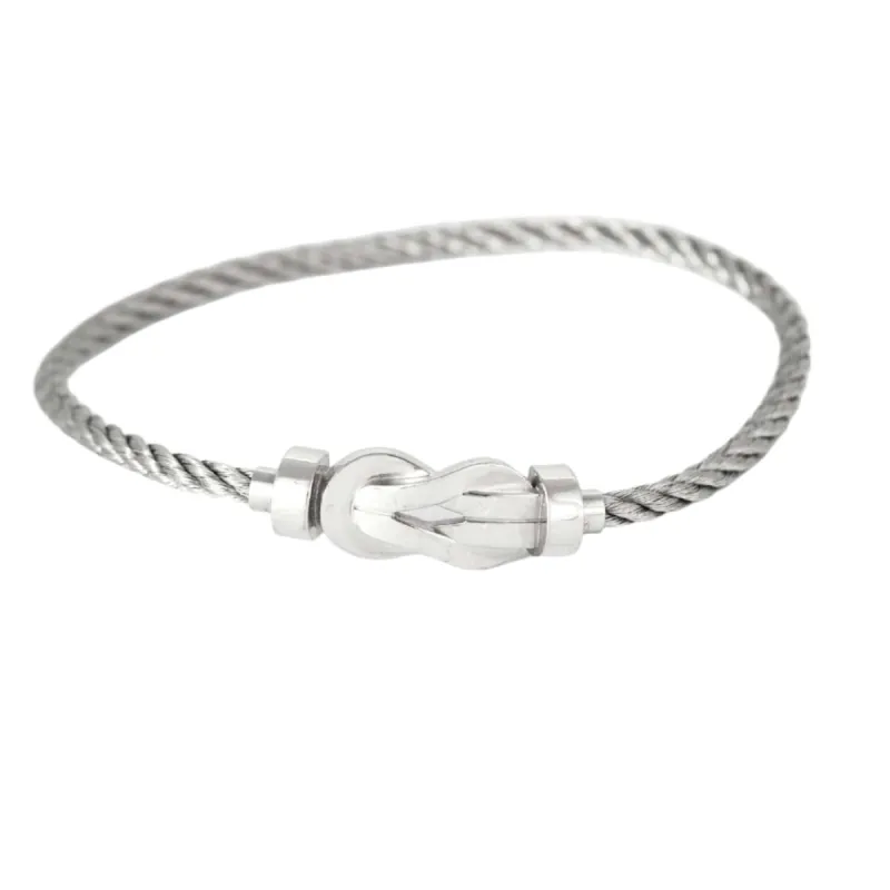 FRED- Chance Infinie- Bracelet en or gris et acier sold by 58 Facettes
