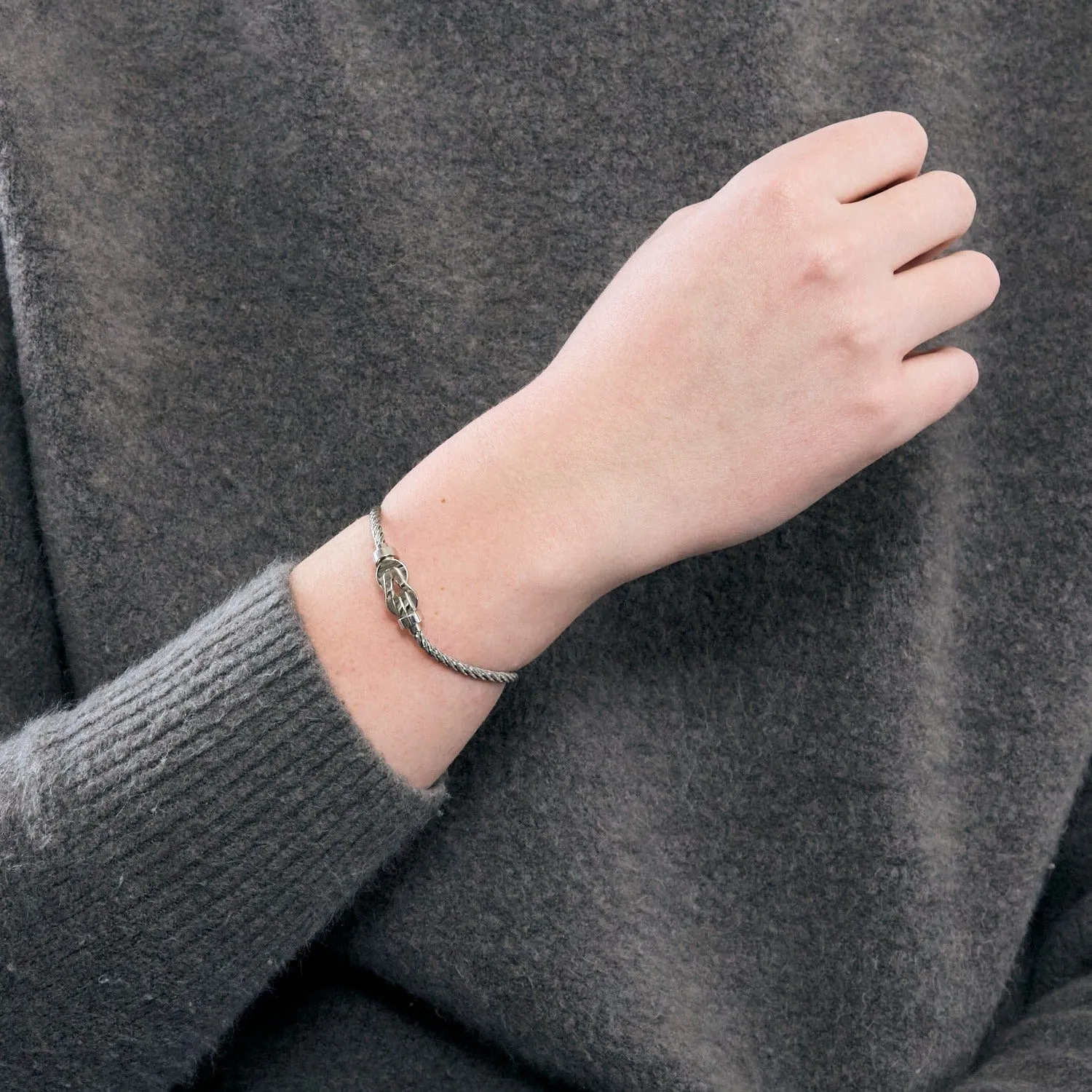 FRED- Chance Infinie- Bracelet en or gris et acier sold by 58 Facettes product image thumbnail 2