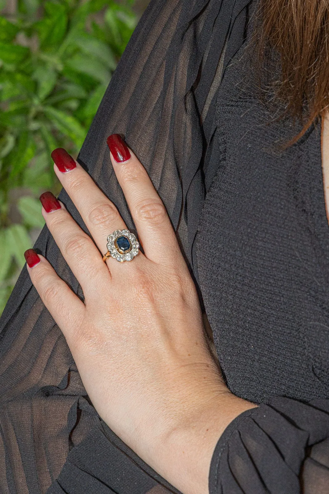 Bague Pompadour Or jaune Saphir sold by 58 Facettes product image thumbnail 2