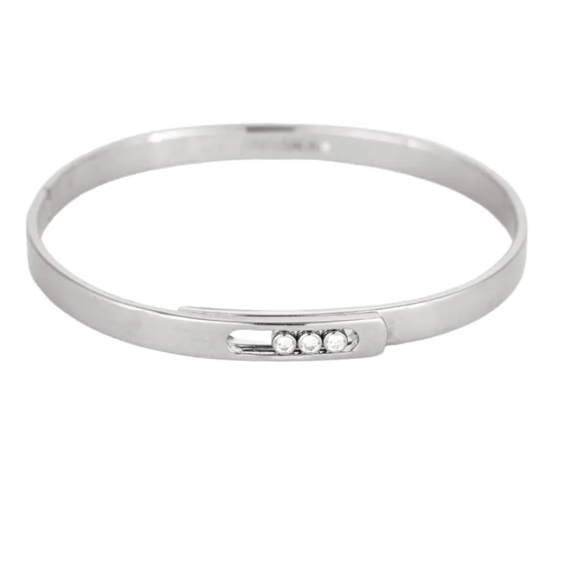 MESSIKA - Bangle Move Noa PM - Bracelet jonc en Or blanc et Diamants sold by 58 Facettes
