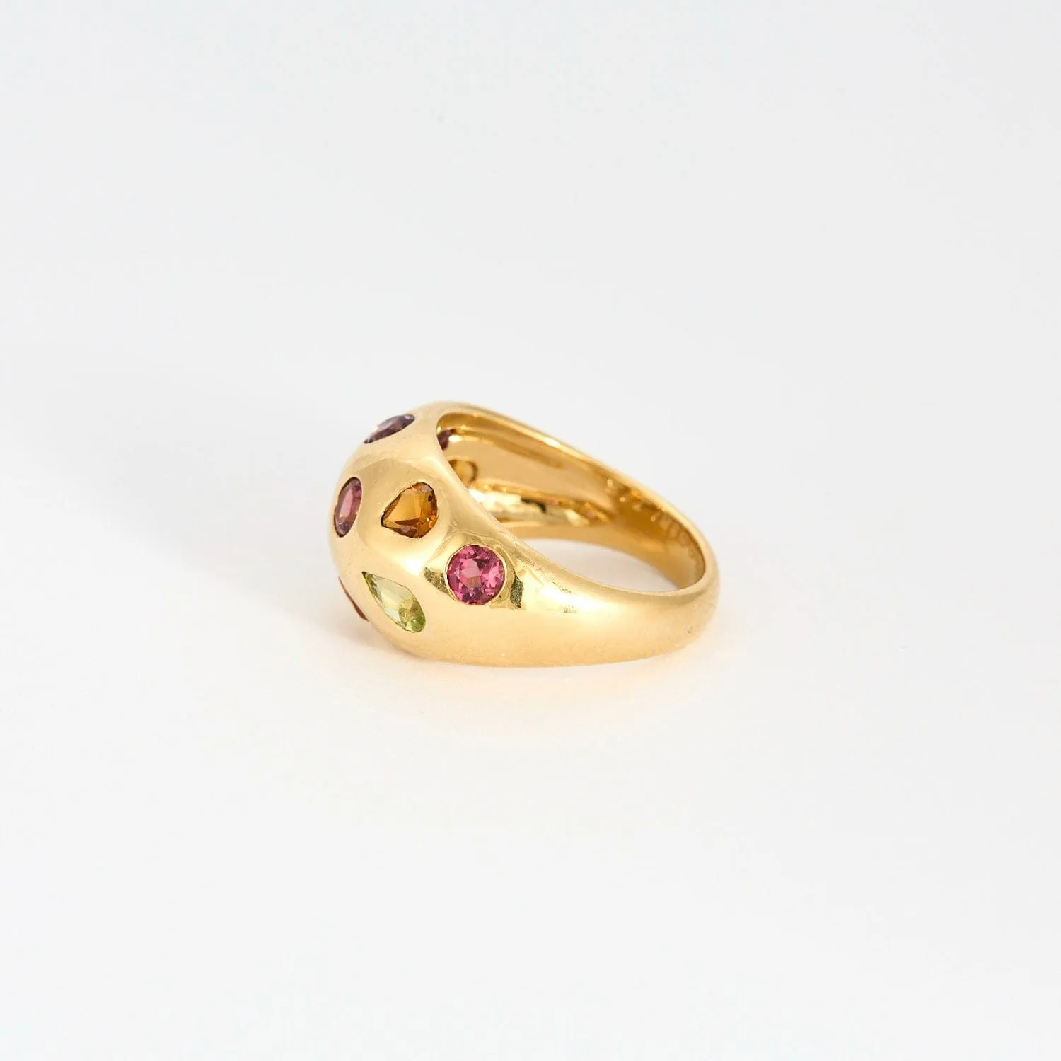 VAN CLEEF & ARPELS - Bague Vintage Dôme Tutti Frutti or jaune sold by 58 Facettes product image thumbnail 5