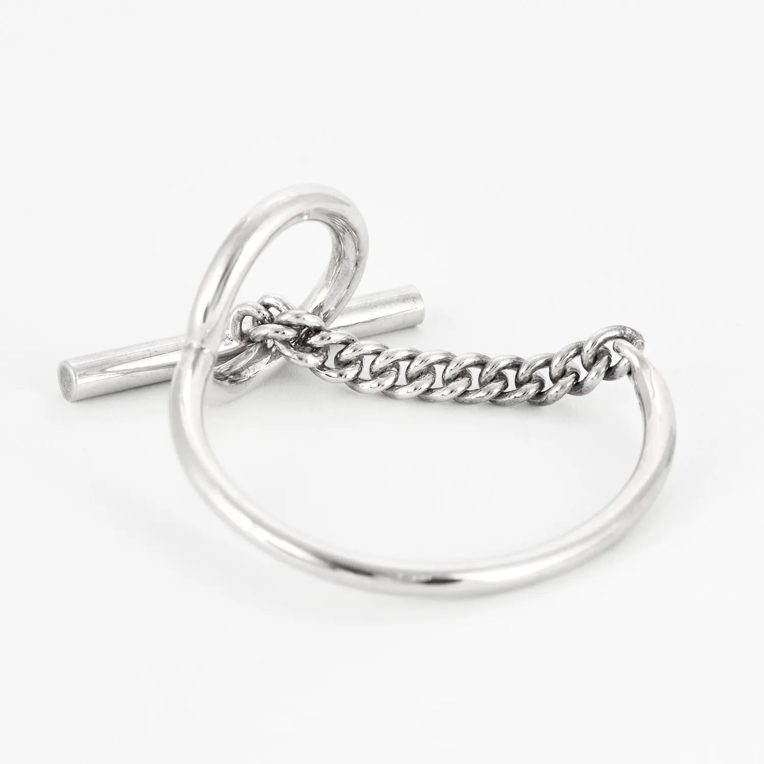 HERMÈS - Croisette - Bracelet en argent sold by 58 Facettes product image thumbnail 5