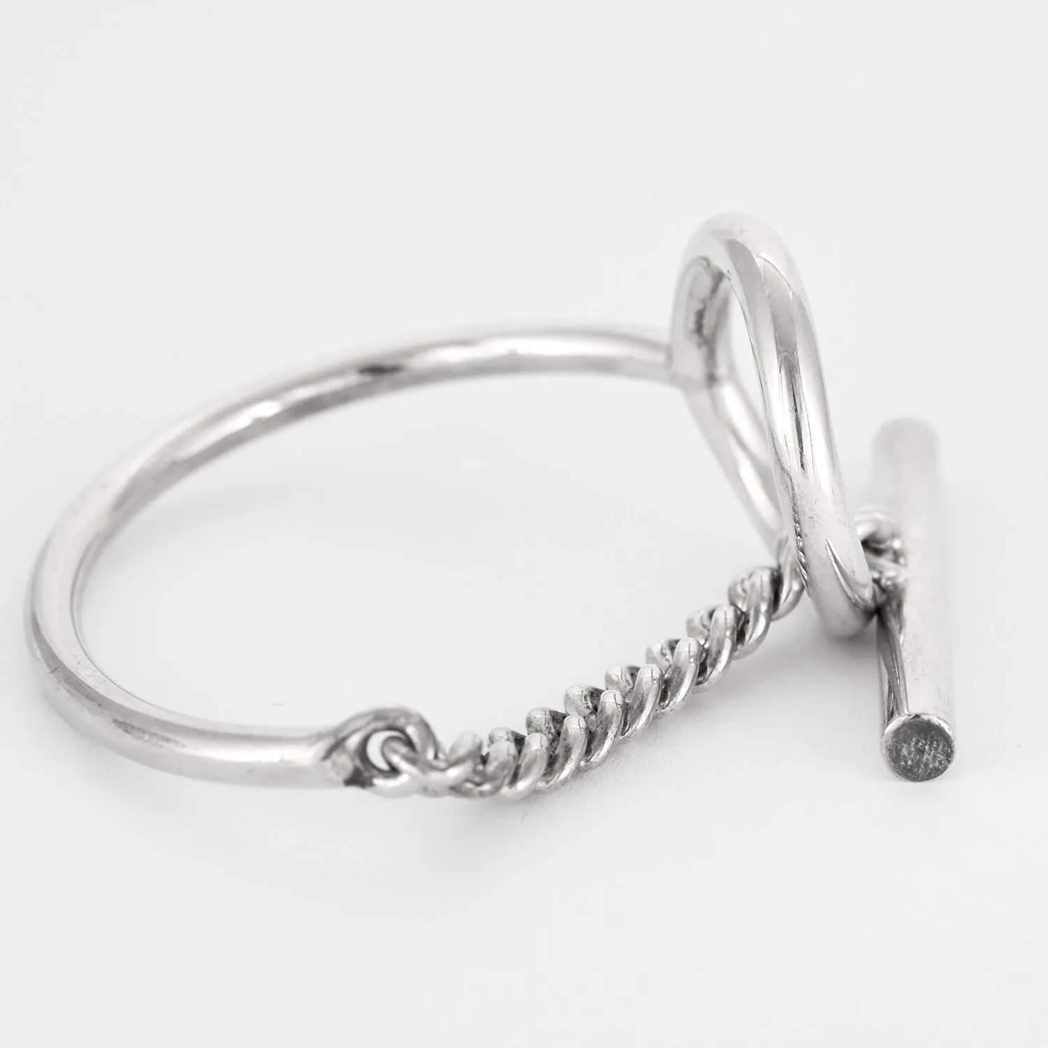 HERMÈS - Croisette - Bracelet en argent sold by 58 Facettes product image thumbnail 3