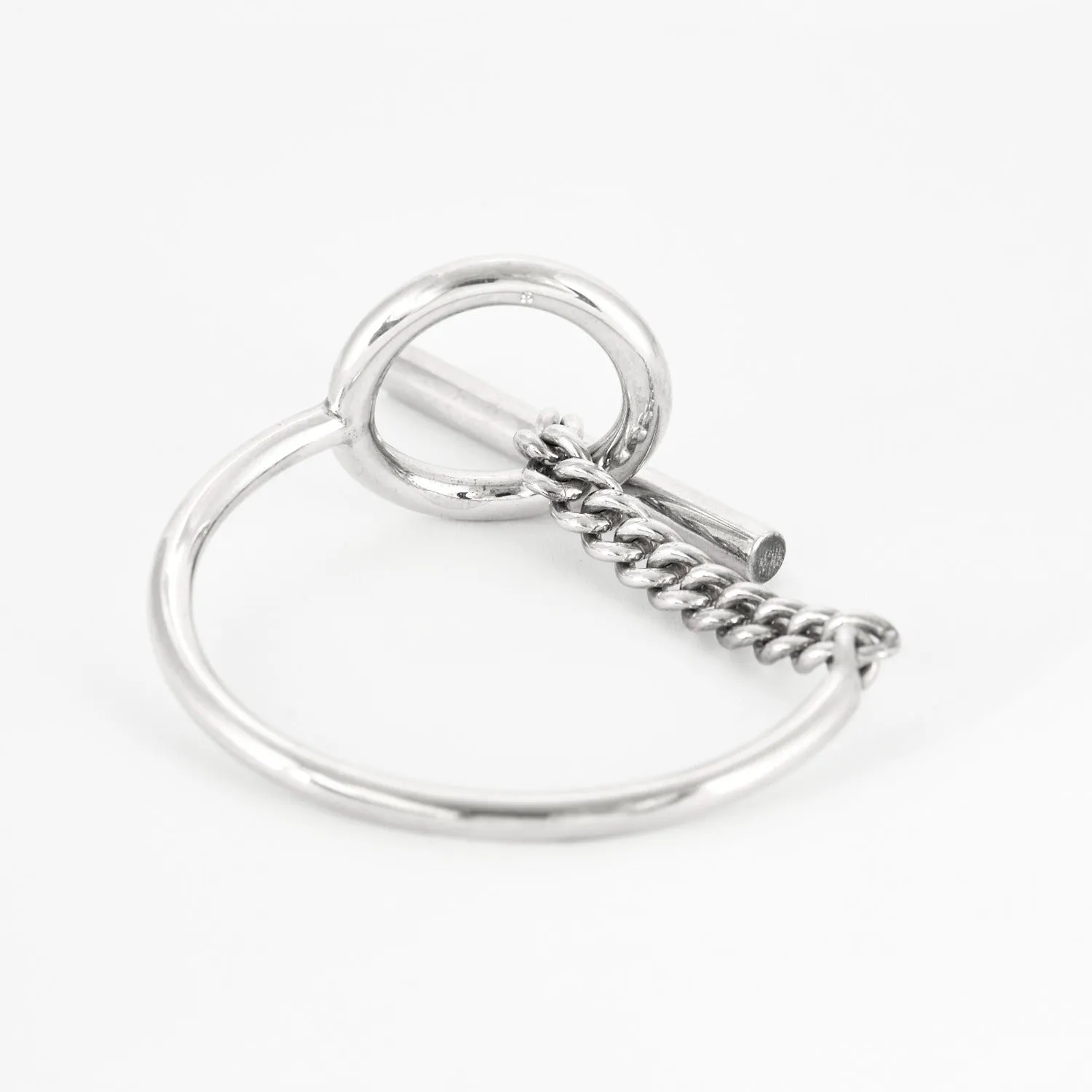 HERMÈS - Croisette - Bracelet en argent sold by 58 Facettes product image thumbnail 4