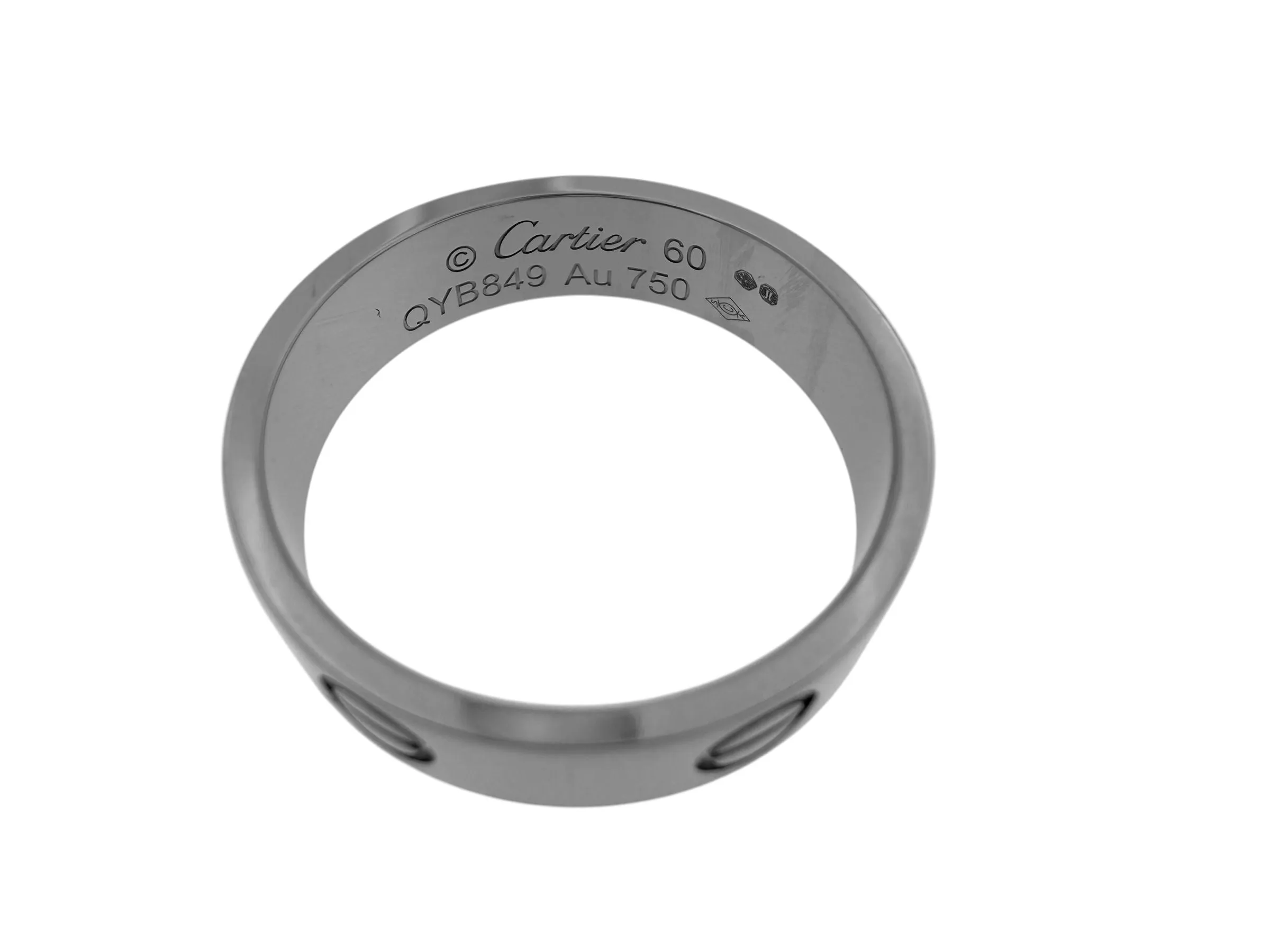 Bague Love de Cartier en Or Blanc size 60 sold by 58 Facettes product image thumbnail 4