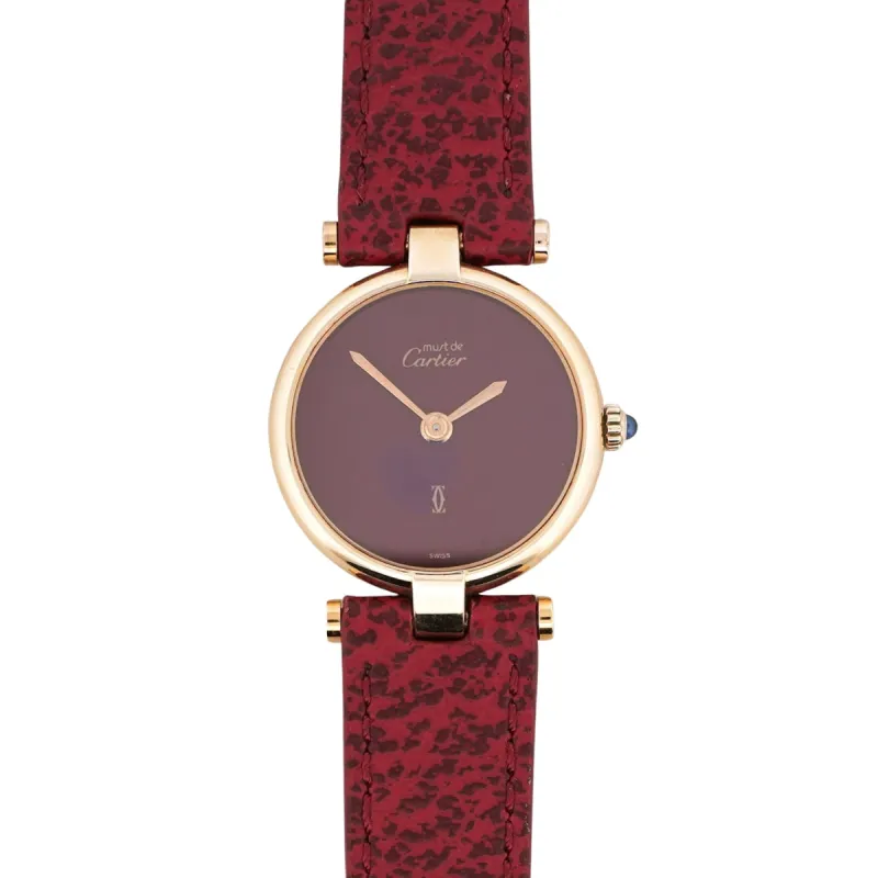 Cartier Must Vendôme - Cadran bordeaux - SM sold by 58 Facettes
