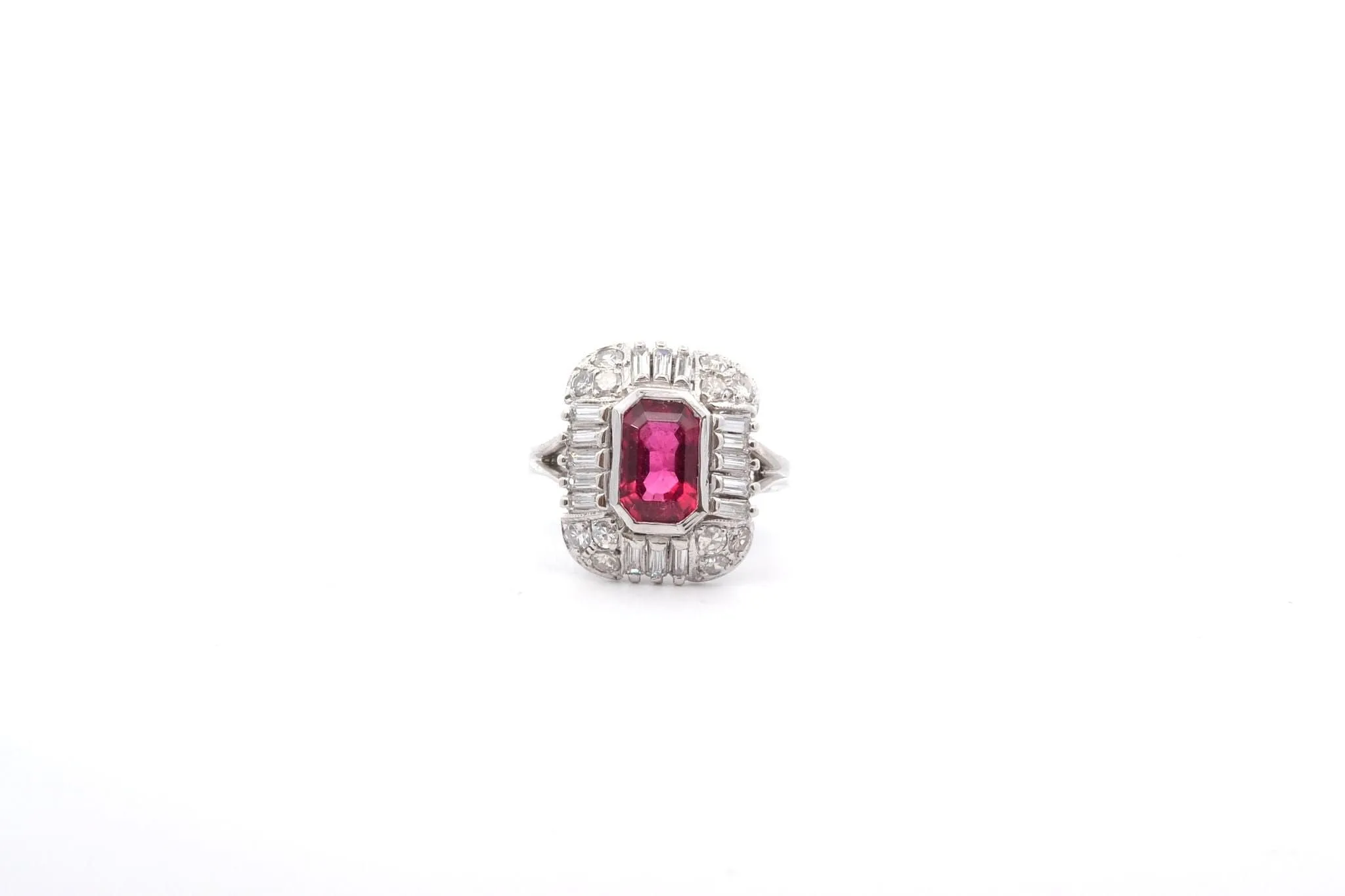 Bague vintage tourmaline et diamants sold by 58 Facettes product image thumbnail 2