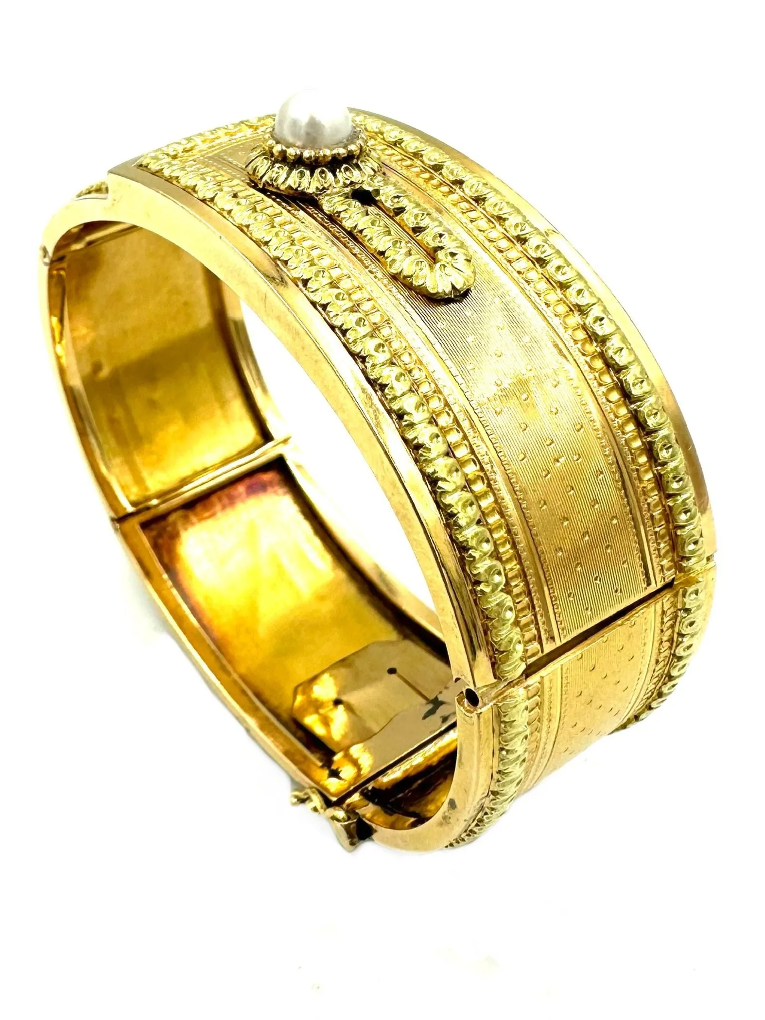 Bracelet 19ème, 2 ors 18K et perle sold by 58 Facettes product image thumbnail 4