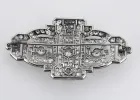 Broche de style Art déco, platine et diamants sold by 58 Facettes