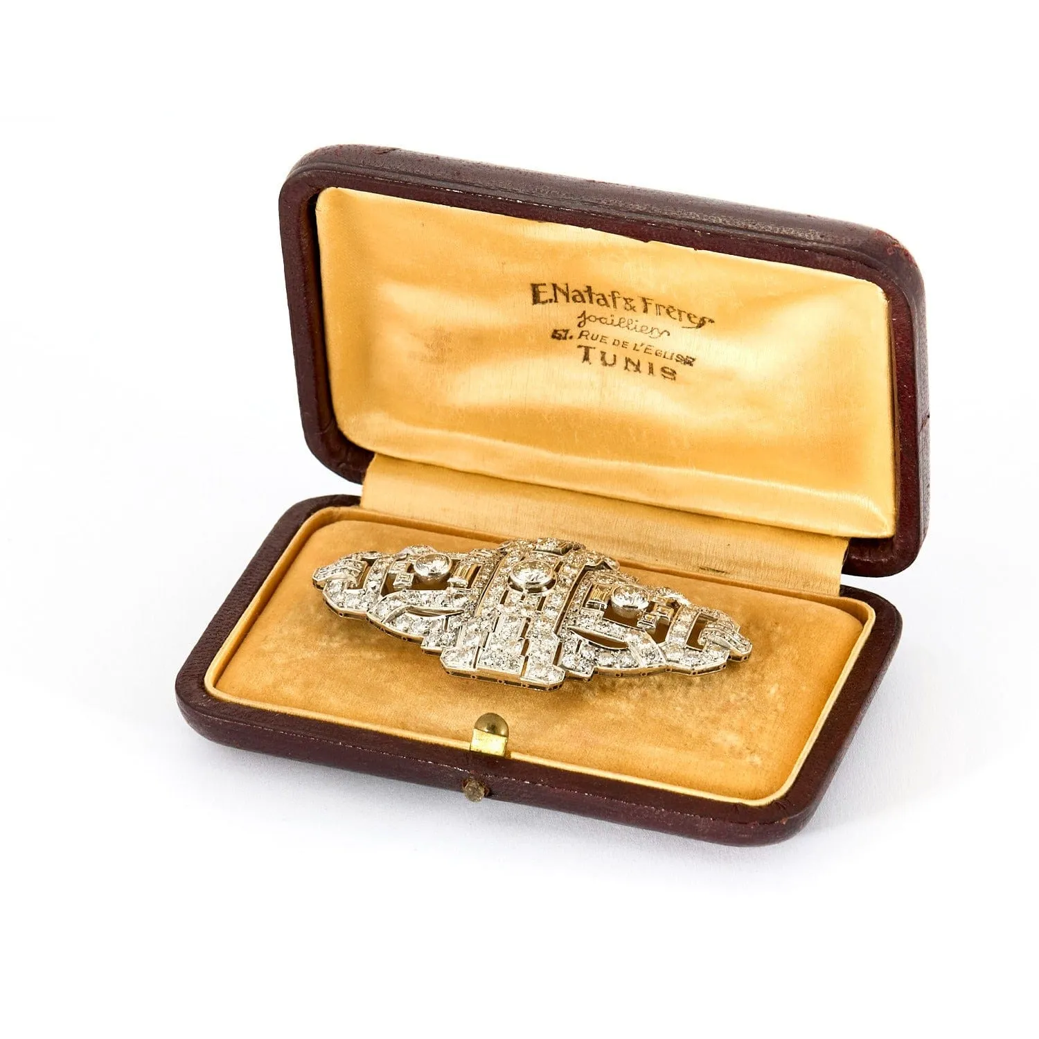 Broche de style Art déco, platine et diamants sold by 58 Facettes product image thumbnail 4