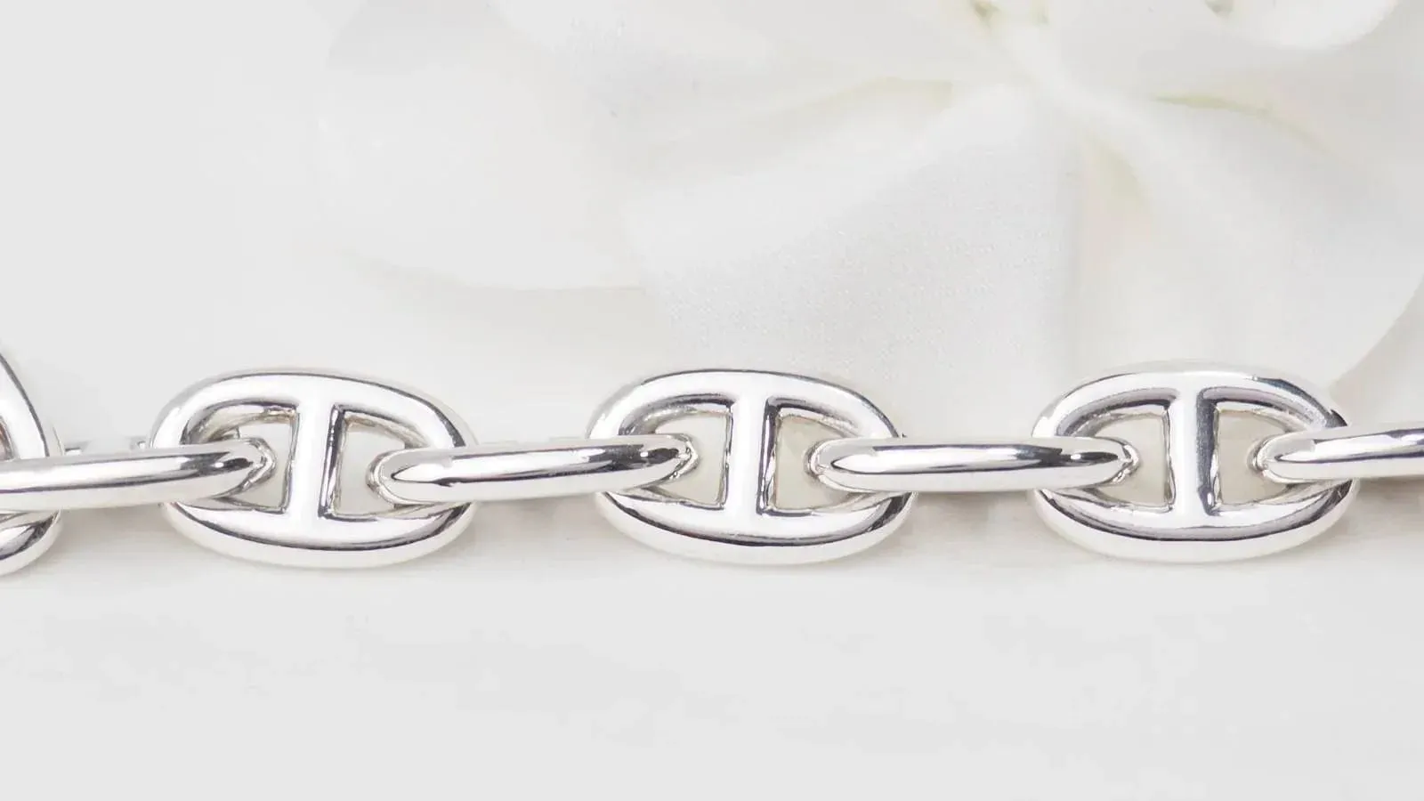 Hermès - Bracelet Vintage Chaîne d'Ancre Argent sold by 58 Facettes product image thumbnail 4