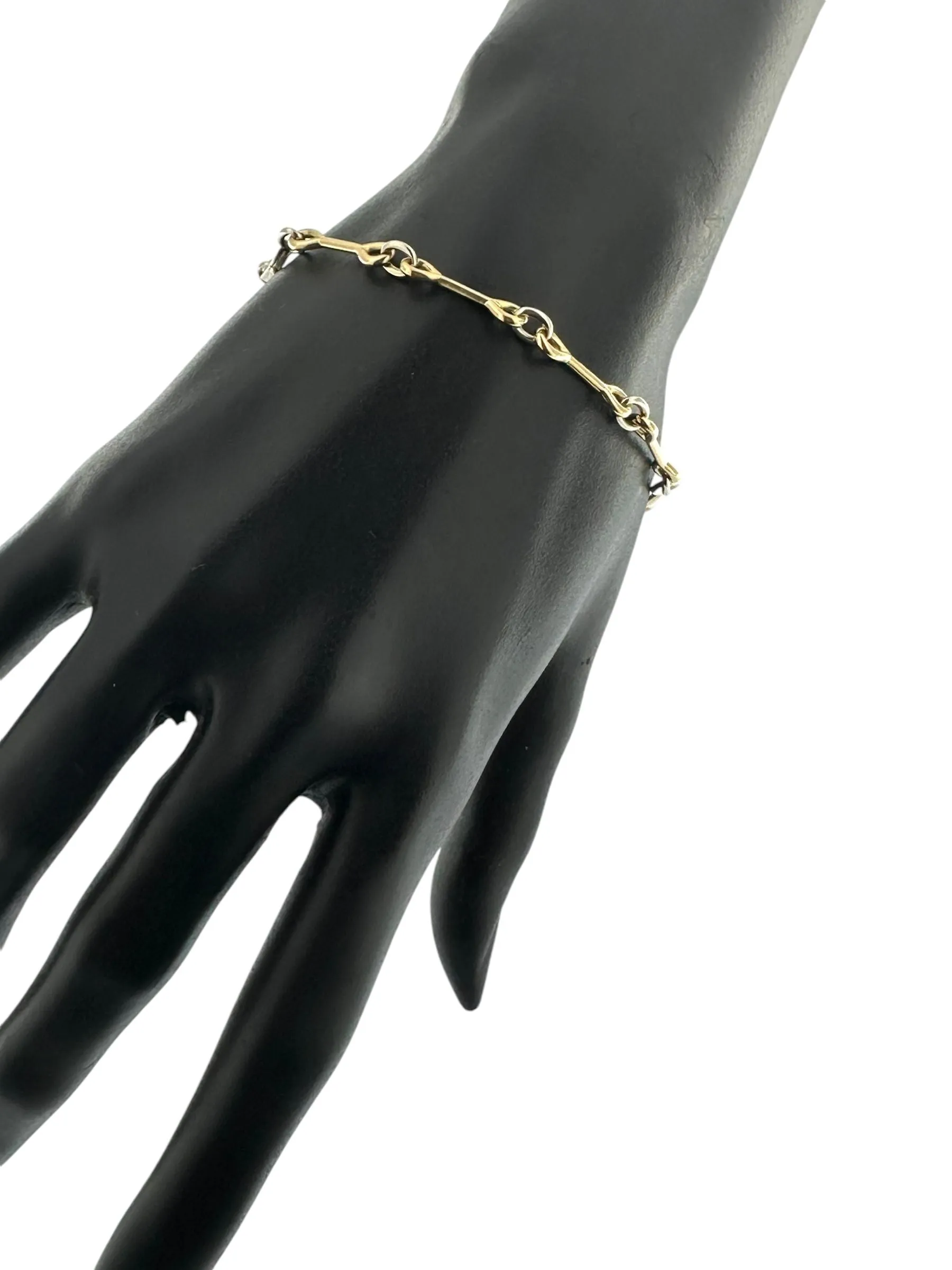 Cartier - Bracelet Vintage en or jaune et blanc sold by 58 Facettes product image thumbnail 2