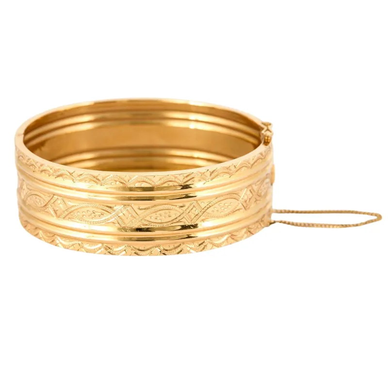 Bracelet rigide à décor or jaune sold by 58 Facettes