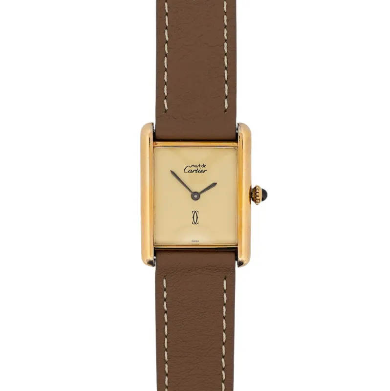 Cartier Tank Must - Cadran citron - LM sold by 58 Facettes