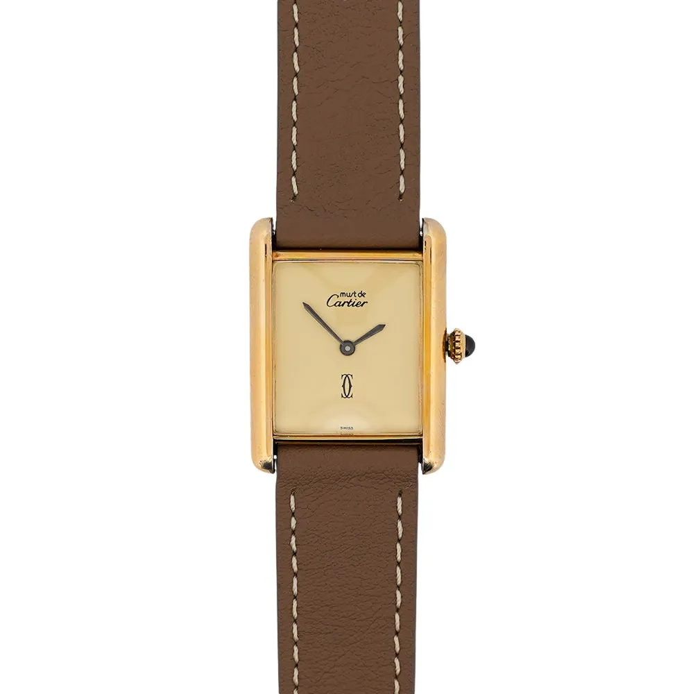 Cartier Tank Must - Cadran citron - LM sold by 58 Facettes