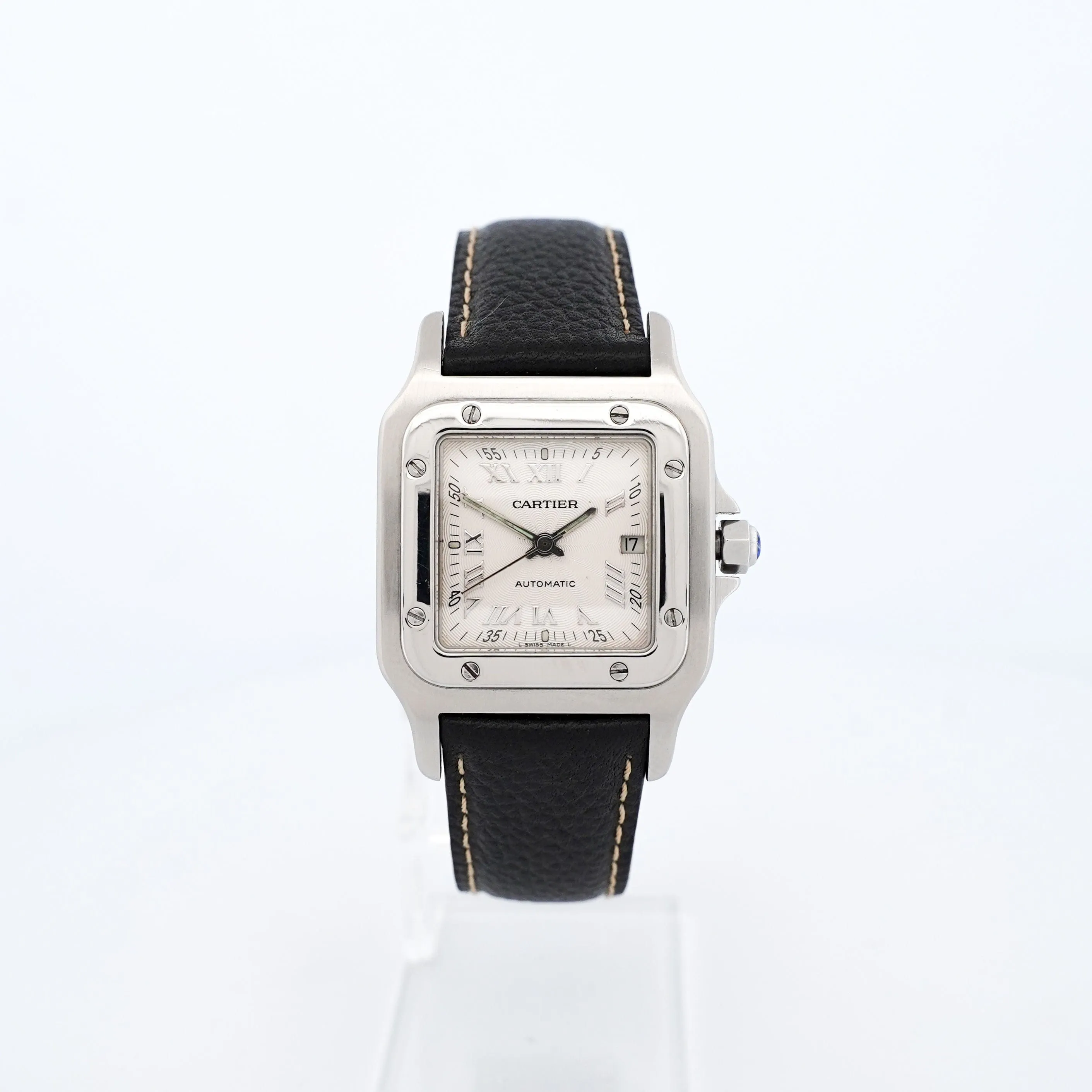 Cartier Santos Galbée Automatic - Silver roman dial - LM sold by 58 Facettes product image thumbnail 4