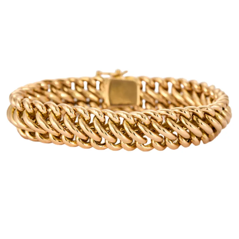 Bracelet Gourmette Fantaisie or rose sold by 58 Facettes