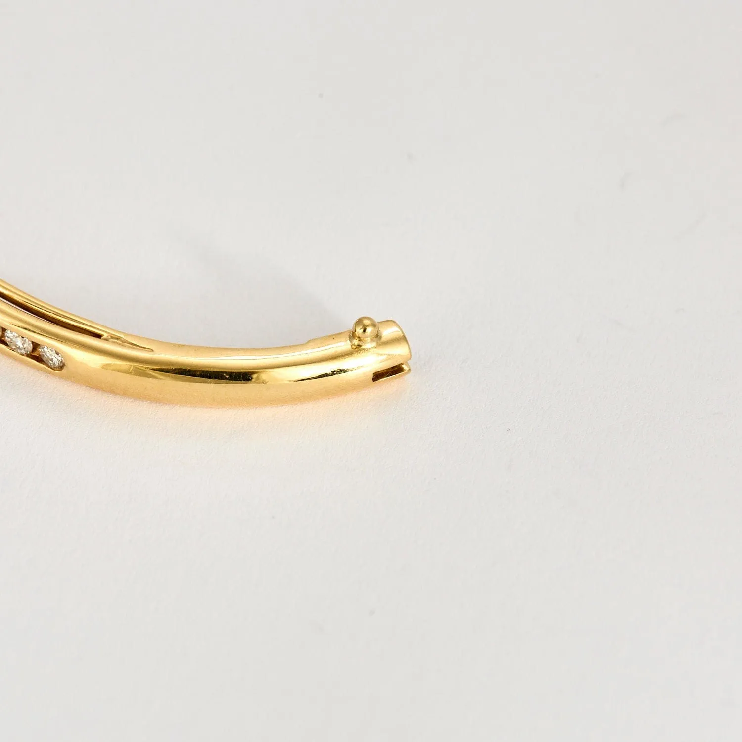 Bracelet Rigide Rivière or jaune diamants sold by 58 Facettes product image thumbnail 4