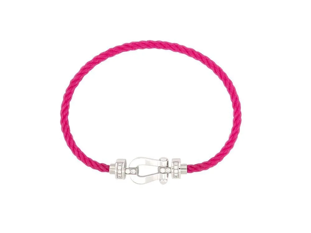 bracelet FRED force 10 mm manille gb0076 or 18 carats 14 diamants sold by 58 Facettes