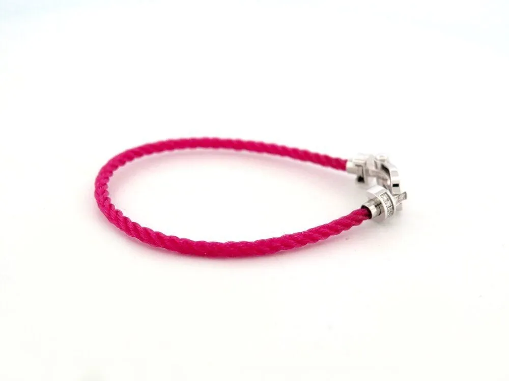 bracelet FRED force 10 mm manille gb0076 or 18 carats 14 diamants sold by 58 Facettes product image thumbnail 5